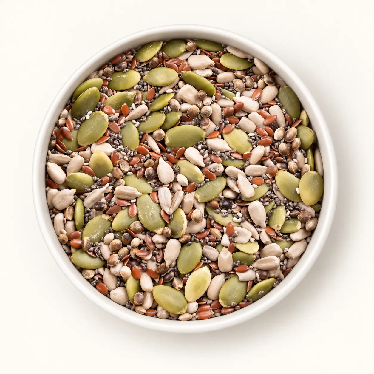 Assorted edible seeds